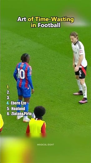 Art of Time Wasting in Football