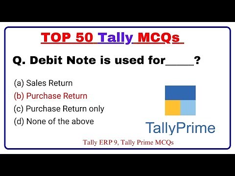 Top 50 Tally MCQ's Questions and Answers | Tally Prime Important Questions | Computer Tech Academy