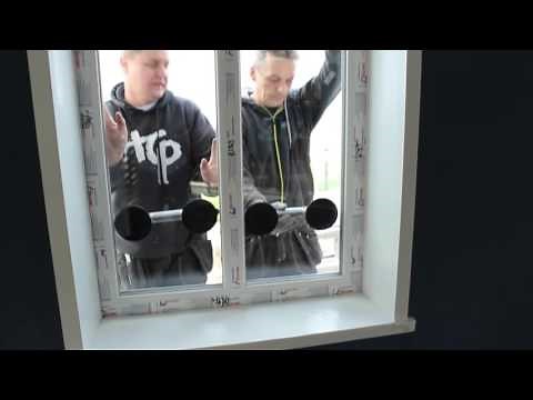 Montering av fast fönster i PVC