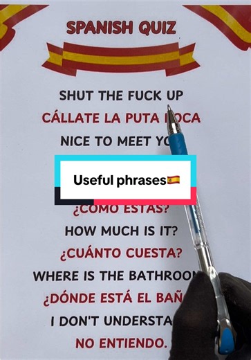 Useful Spanish Phrases — Daily Spanish Vocabulary (Easy)