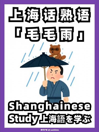 🌧上海话毛毛雨是什么意思？ #老何沪语 #shanghainese #上海话 #上海人