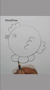 🐣 Easy Chicken Drawing with One Circle ✏️ | Simple Pencil Sketch Tutorial