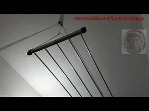 Cloth drying stand intall and work