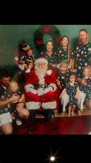 Sally Anne Griffiths on Instagram: "Pure Christmas magic at the christmas Tree Farm ✨ With all four grandchildren and their parents, we stepped into Santa’s grotto — and the little ones were mesmerized. They sat so still, watching every move, listening to every word as Father Christmas asked them to share their wishes. Then he wiggled his fingers… and they lit up like tiny stars! The look of wonder on all their faces was absolutely priceless — pure, real magic that brought tears to my eyes. 🎅🎄