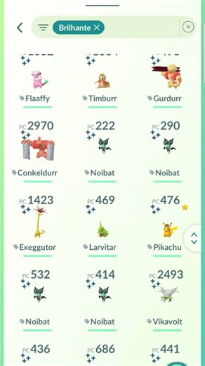 meus shinys no pokemon go faz muito tempo que eu não entro