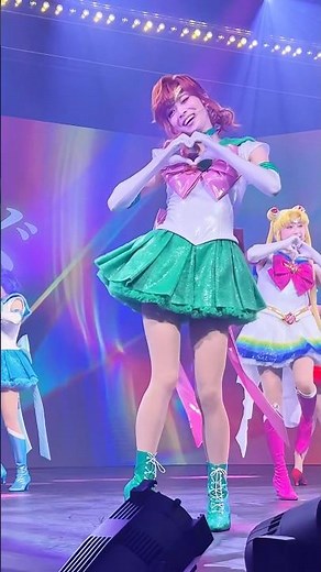 スーパーセーラージュピターのハートとウインクが可愛過ぎる🫶💚 #美少女戦士セーラームーン #シャイニングシアター #後藤萌咲 さま #スーパーセーラージュピター #木野まこと