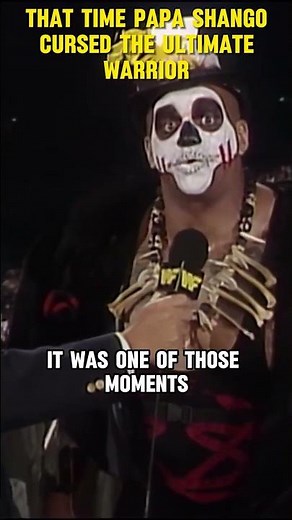 That Time Papa Shango Cursed The Ultimate Warrior #wrestlinghistory #wwe #prowrestling