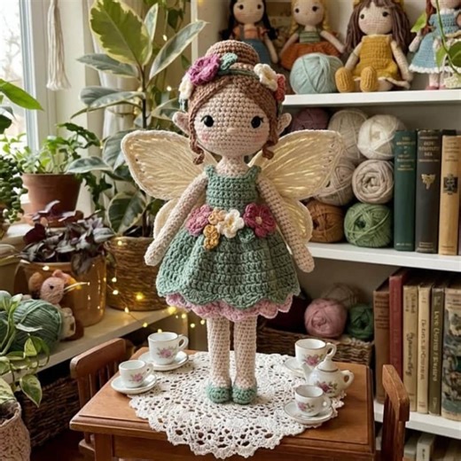 Crochet Fairy Doll Pattran | Amigurumi Style Illustration (digital Download) - Etsy