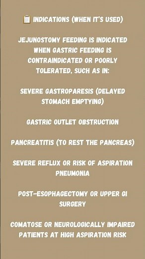 🌿 Jejunostomy Feeding: Direct Nutrition to the Small Intestine:#JejunostomyFeeding #EnteralNutrition