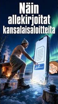 Näin teet kansalaisvelvollisuutesi ja allekirjoitat kansalaisaloitteita #kansalaisaloite #vaikuta