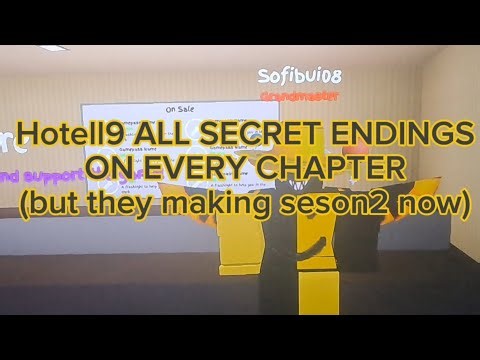 ★roblox Hotell9 All secret endings on every chapter★ It's was hard..