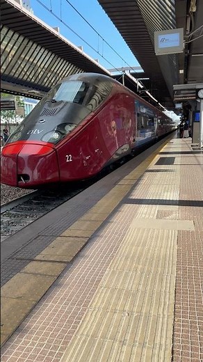 Italy’s private high-speed train 😳🇮🇹 ITALO NTV Train Departure #italo #railway #railwaystation