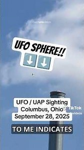 UFO Sphere Seen Flying Above Columbus, Ohio in Broad Daylight! | #ufo #uap