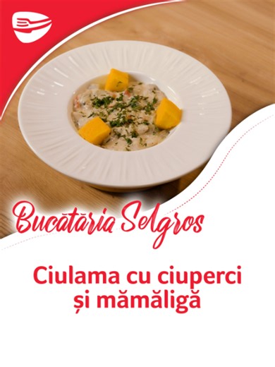 Gustul de acasă, absolut irezistibil! 😋 Lady Chef Cornelia Ghișoi pregătește o ciulama cu ciuperci și mămăligă, cremoasă, aromată și incredibil de îmbietoare. Un preparat care aduce confort, tradiție și savoare în fiecare lingură. Caută rețeta „Ciulama de ciuperci cu smântână și mămăligă” în blogul culinar Selgros și lasă-te inspirat! #HranestePasiunea #SelgrosRomania #reteta #LadyChef #CorneliaGhisoi #Ciulama #ciuperci #mamaliga #Transgourmet #Quality #Economy #Haier