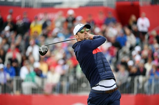 Michael Phelps reacts to an incredible golf session on course weeks after making appearances in major sporting events