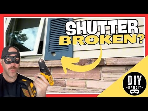 🔥 How to Easily Fix a Window Shutter that is Broken or Damaged➔ Step-by-Step DIY Repair!