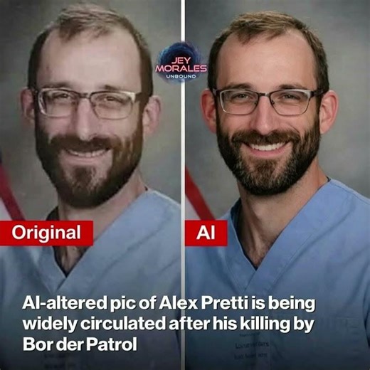 Original vs AI: The Viral Altered Photo of Alex Pretti After Border Patrol Killing