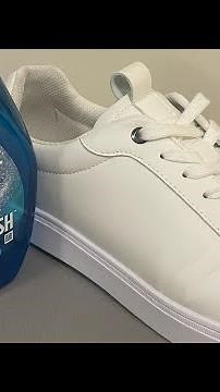 Dawn power wash makes it fast and easy to clean white shoes.