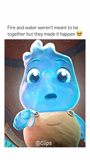 CLIPS on Instagram: "They were meant to be. “Elemental” is a 2023 American animated fantasy film produced by Pixar Animation Studios and distributed by Walt Disney Studios Motion Pictures. It follows Ember Lumen, a fire-element woman, and Wade Ripple, a water-element man, living in Element City—a world where beings embody fire, water, earth, and air. Their unexpected encounter sparks a friendship that challenges assumptions about how fire and water interact, both literally and metaphorically. Th