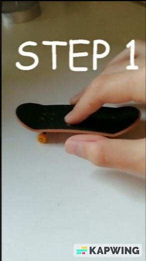 Finger Skateboard Trick Tutorial. 🛹 #fingerskateboarding #skateboarding
