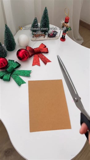 Making a tiny piece of Christmas magic today ✂️✨ A gingerbread wish card filled with cozy colors and holiday charm — the perfect little keepsake 🤎🍪 Stay till the end & save this idea for your next Christmas crafting moment! 🎄 #cozychristmas #diychristmascrafts #gingerbreadcraft #toddlermomlife #christmasactivities | Maria Avegres