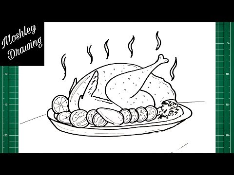 How to Draw a Roasted Chicken