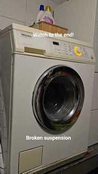 miele novotronic w363 broken suspension (for @xslicer8xx ) #washingmachine #laundry #explosion