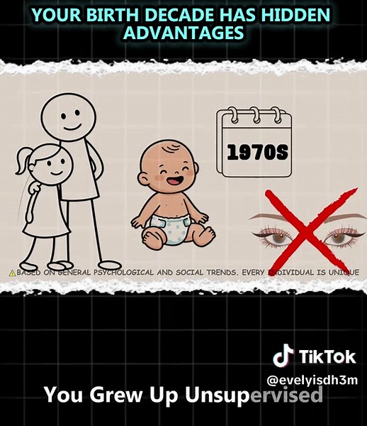 Born in the 70s? You grew up unsupervised and it made you a survival expert. 👊 No screens, just grit. #1970s #genx #independence #latchkeykids #tough #foryouusa