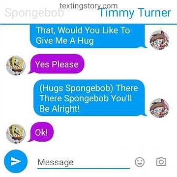 Timmy Turner Comforts Spongebob Squarepants