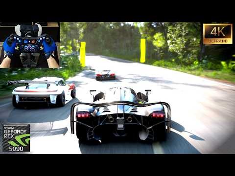 Aston Martin Valkyrie AMR Pro VS Track Toys - Forza Horizon 5 | Moza R9 KS Pro GT | Steering Wheel