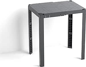 U Brands Plastic Locker Organizer Shelf, Back to School Essentials, Fits 10" to 13.75" Wide Lockers, Grey