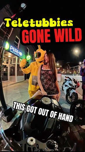 Foulbunnie on Instagram: "Teletubbies… but NOT how you remember them  #teletubbiesgonewild #gonewild #costumechaos #nightvibes #unexpected"