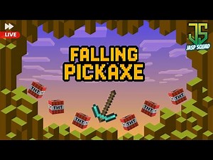 FALLING PICKAXE MINECRAFT EXTREME #short #minecraftlive
