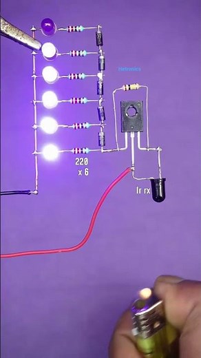 🔥 IR Flame Sensor Fire Detection Circuit Using LEDs | Simple DIY Electronics Project