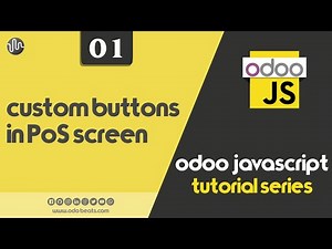 How to add custom action buttons in Odoo 13 POS screen | Odoo JavaScript Tutorials | JS 1