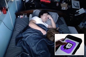 Man makes $16,000 by sleeping on video – and letting fans try to wake him up