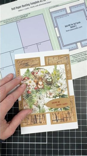 Easy card from beautiful paper #papercrafting #cardmaking #patternedpaper