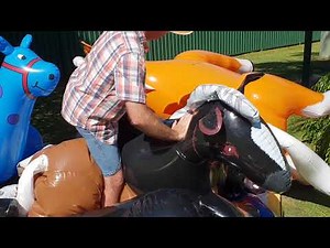 Deflating & Riding Numerous Inflatable Horses