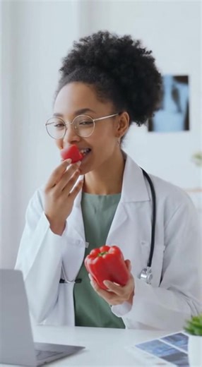 Benefits of Red Bell Peppers | Vitamin C Boost for Skin, Eyes & Immunity | 4K Educational Video YouTube Video Link: https://youtube.com/shorts/zS0LU4JmB0Q?feature=share Discover the powerful health benefits of red bell peppers in this 4K educational video. The video begins with a brief doctor appearance (0–2 seconds), followed by a 3D skeleton and organ visualization (3–14 seconds) highlighting Vitamin C Boost, Eye Health, and Skin Glow, ending with a bold title outro on a black screen. 🎙️ Voic