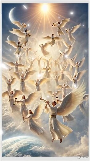Angel’s Golden Trumpet in the Sky ❣️❤️❣️🤩🤩🤩 #angel #viral #trending #short
