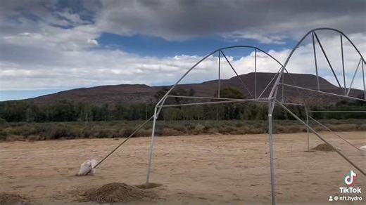 Installation of greenhouse frames for a new commercial Hydroponics project | NFT Hydro