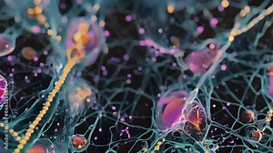 Polarized light microscopy animation of oligodendrocytes revealing the distinct refractive properties of their myelin sheaths.
