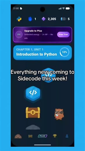 Everything new coming to Sidecode this week 🔥🔥 #sidecode #learntocode #python #coding #fyp