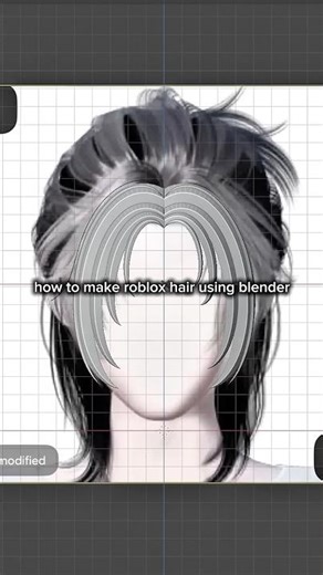 how to make your own roblox hair using blender. #roblox #robloxugc #rblx
