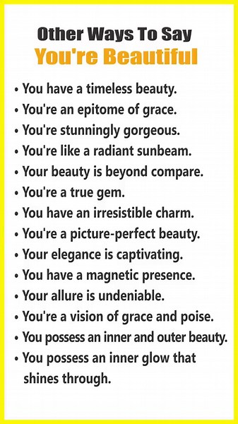 Different Ways to Say You're Beautiful | English Vocabulary Lesson