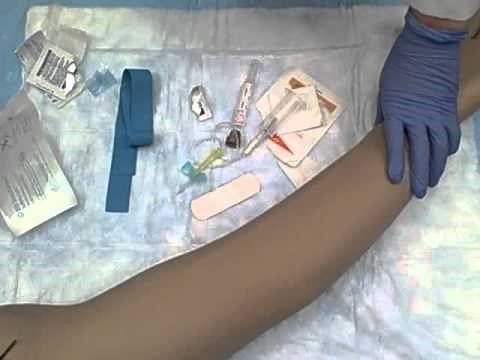 Phlebotomy with Butterfly Needle on a Mannequin - Instructional