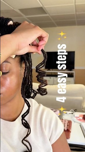 How I Get These Curly Locs ✨ 4 Easy Steps