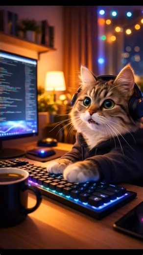 THIS Cat Just Learned Computer😱💻#shorts