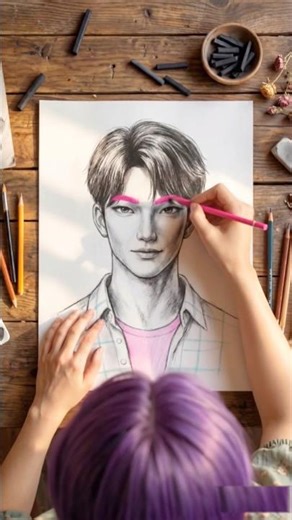 Rumi uses the Magic Drawing Book 😂 #kpop #kpopdemonhunters #rumi #drawing #funny #magic #korea