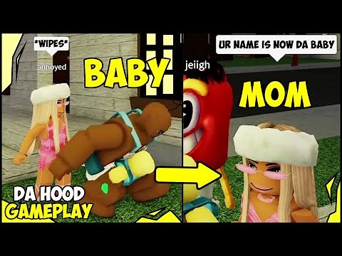 ADOPT A BABY IN DA HOOD 😂👶 (ROBLOX) NEW NAME DA BABY?! *MUST WATCH*